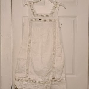 White Lace Halter Top Dress